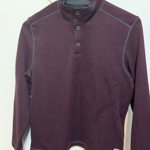 G.H. Bass Mens Burgundy Sherpa Lined Button